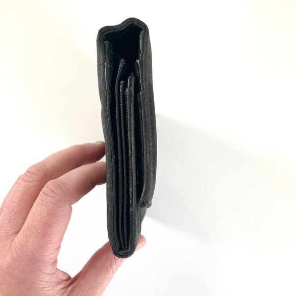 Vintage Prada Tesstuto Black Nylon Tri-fold Wallet, Black Tri-fold Prada Wallet - Picture 3 of 13